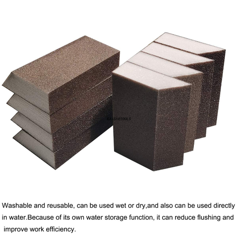 رمال إسفنجة حافة الحافة لتلميع المعادن الخشبية